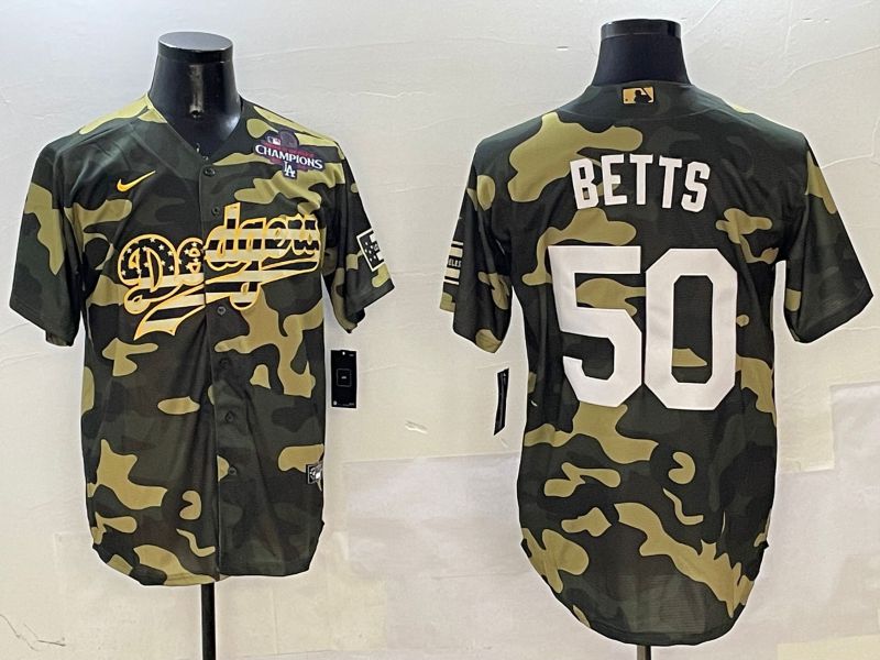 Men Los Angeles Dodgers #50 Betts Camo Joint Name 2025 Nike MLB Jersey style 4->los angeles dodgers->MLB Jersey